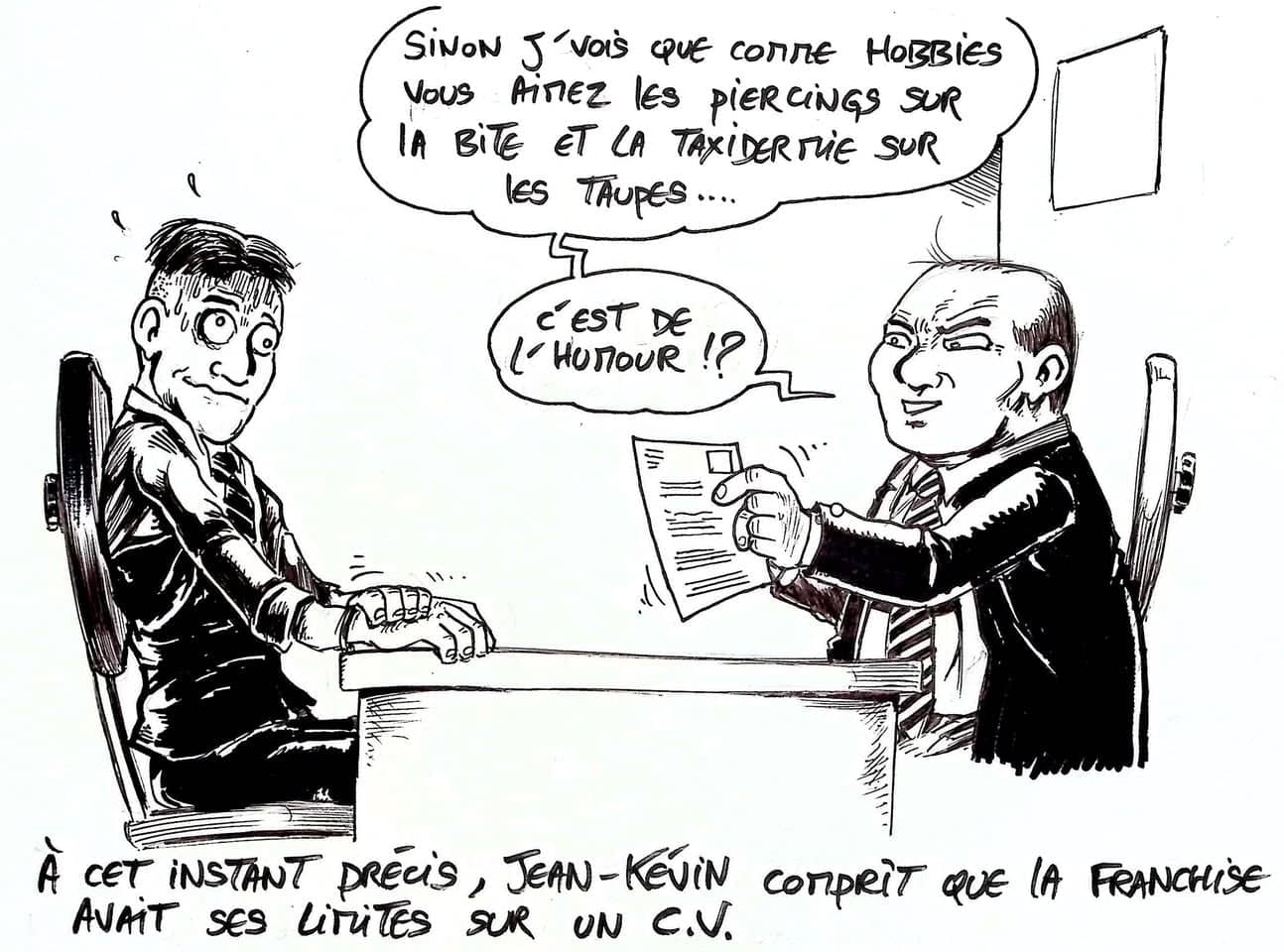 Jean-Kévin découvre les mensonges du CV
