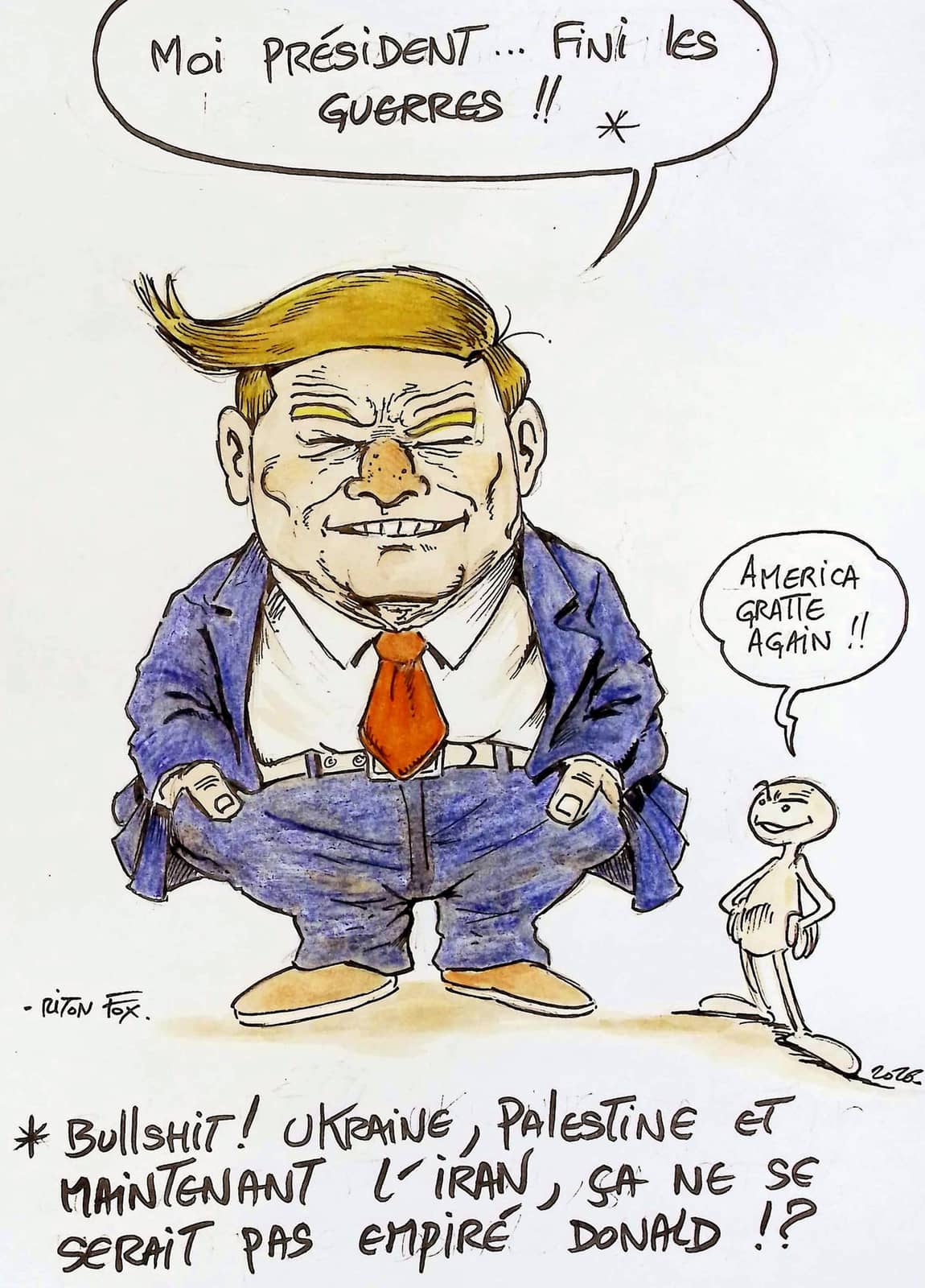 Caricature politique satirique