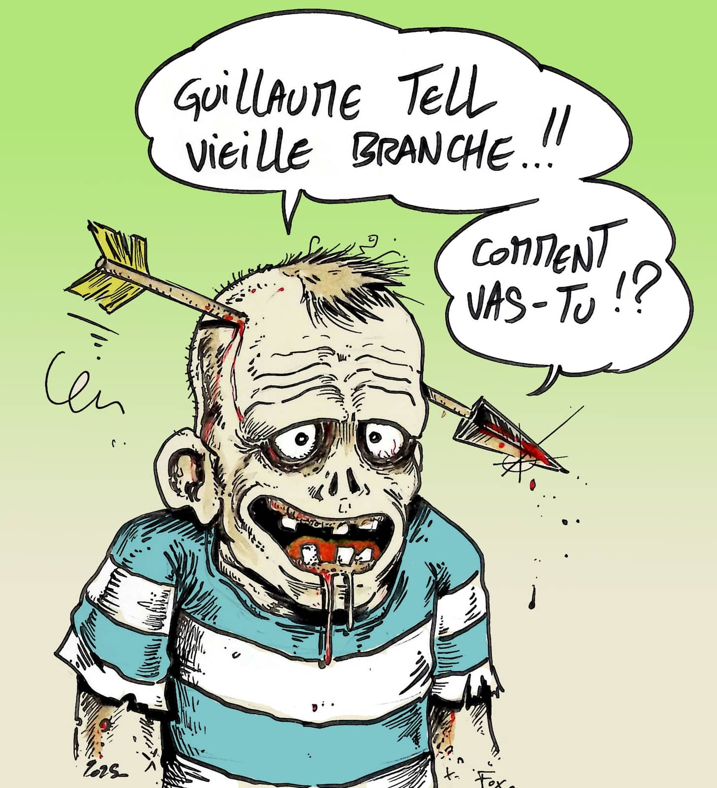 Vieille branche blessée