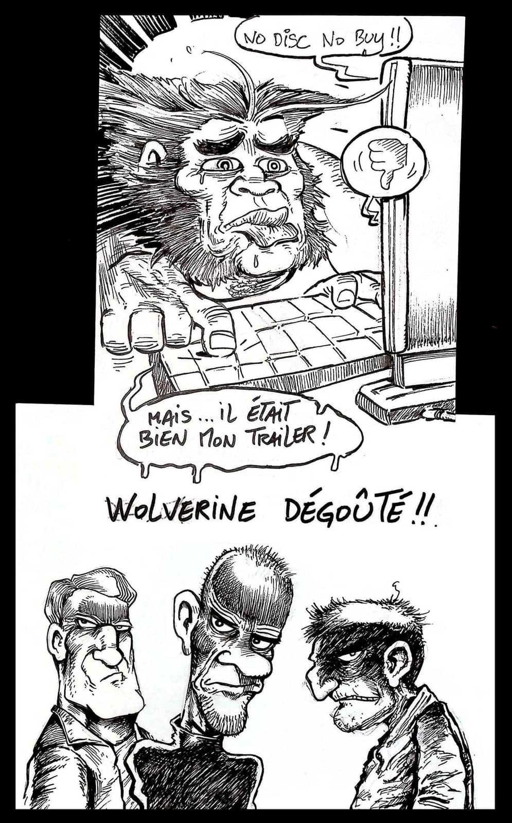 Wolverine dégouté confronté