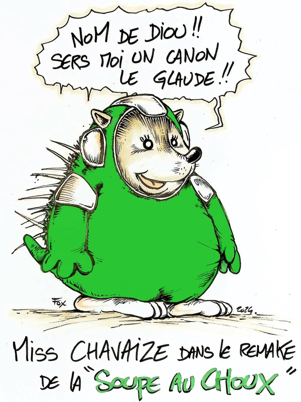 Miss Chavaize souris verte