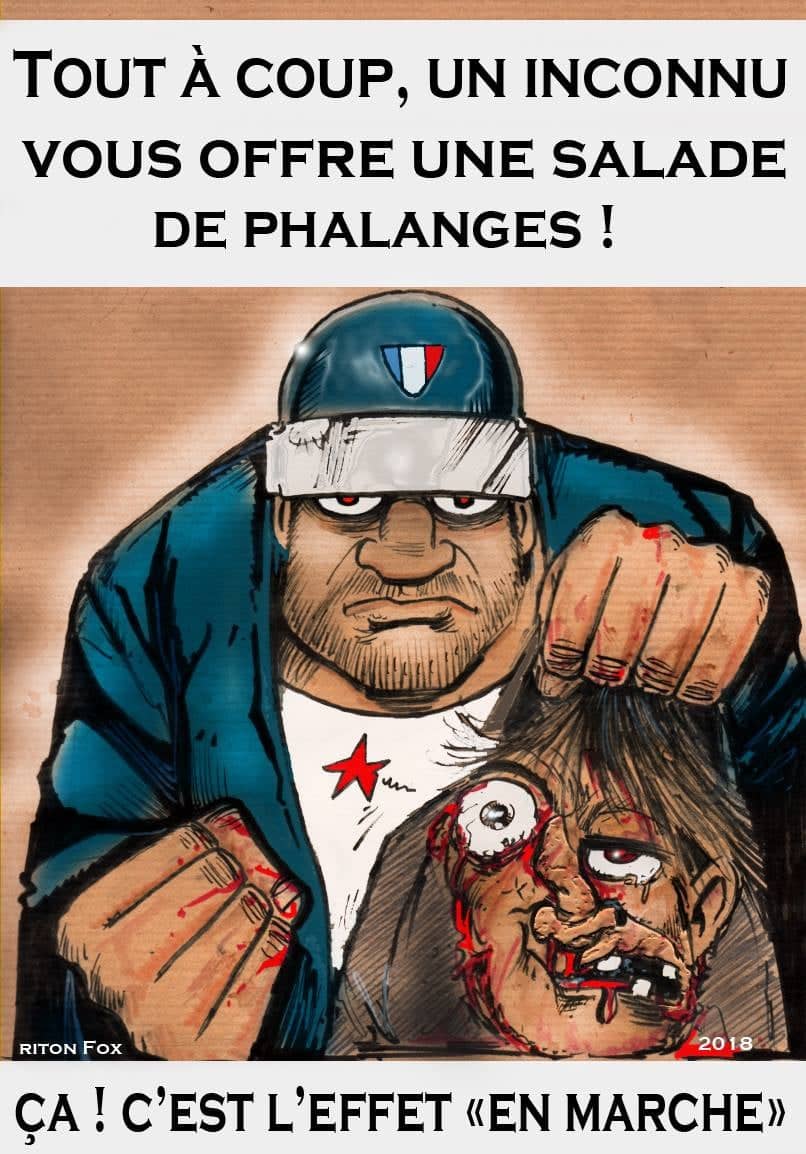 Illustration politique satire française