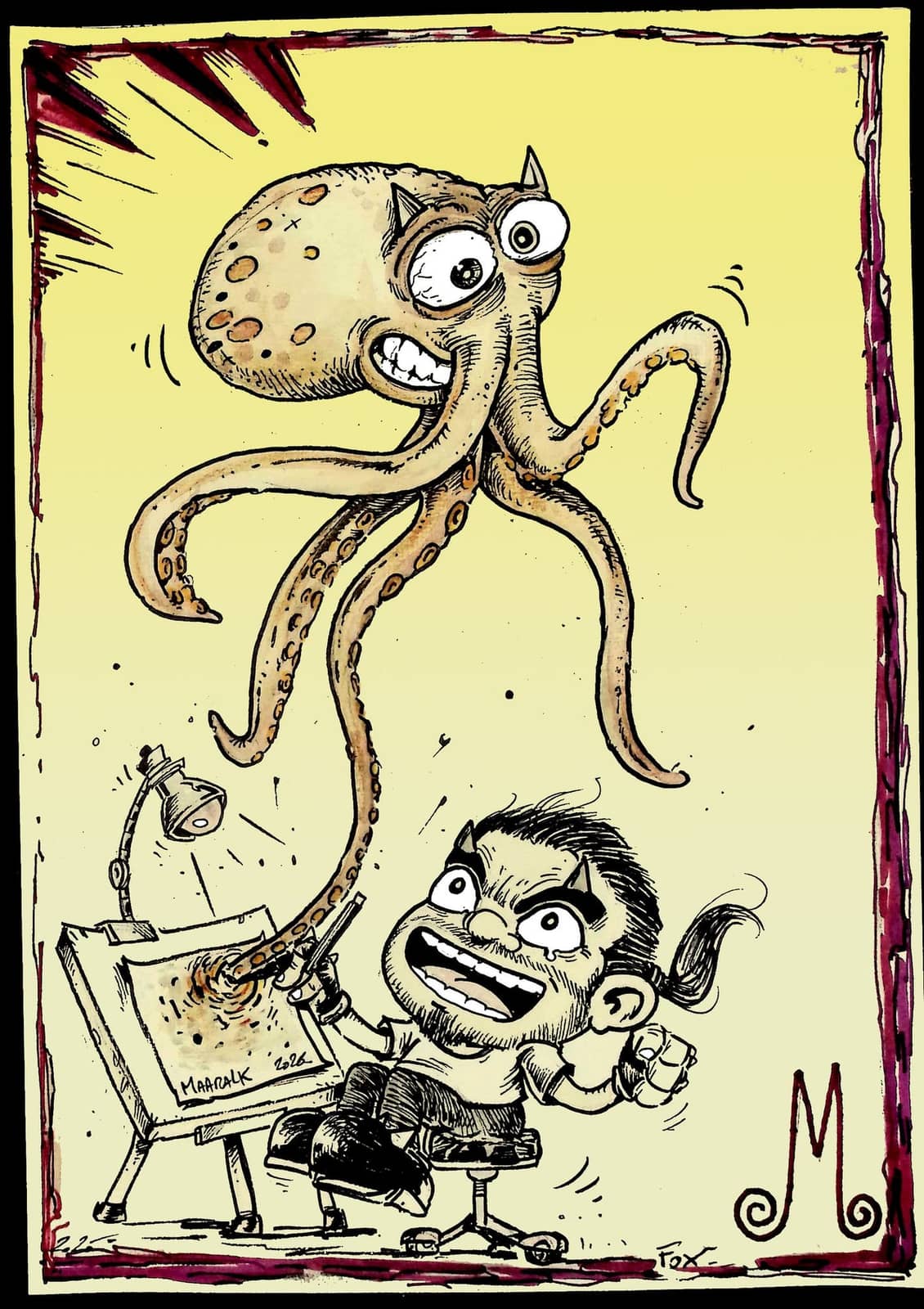 Mister M et sa créature tentaculaire