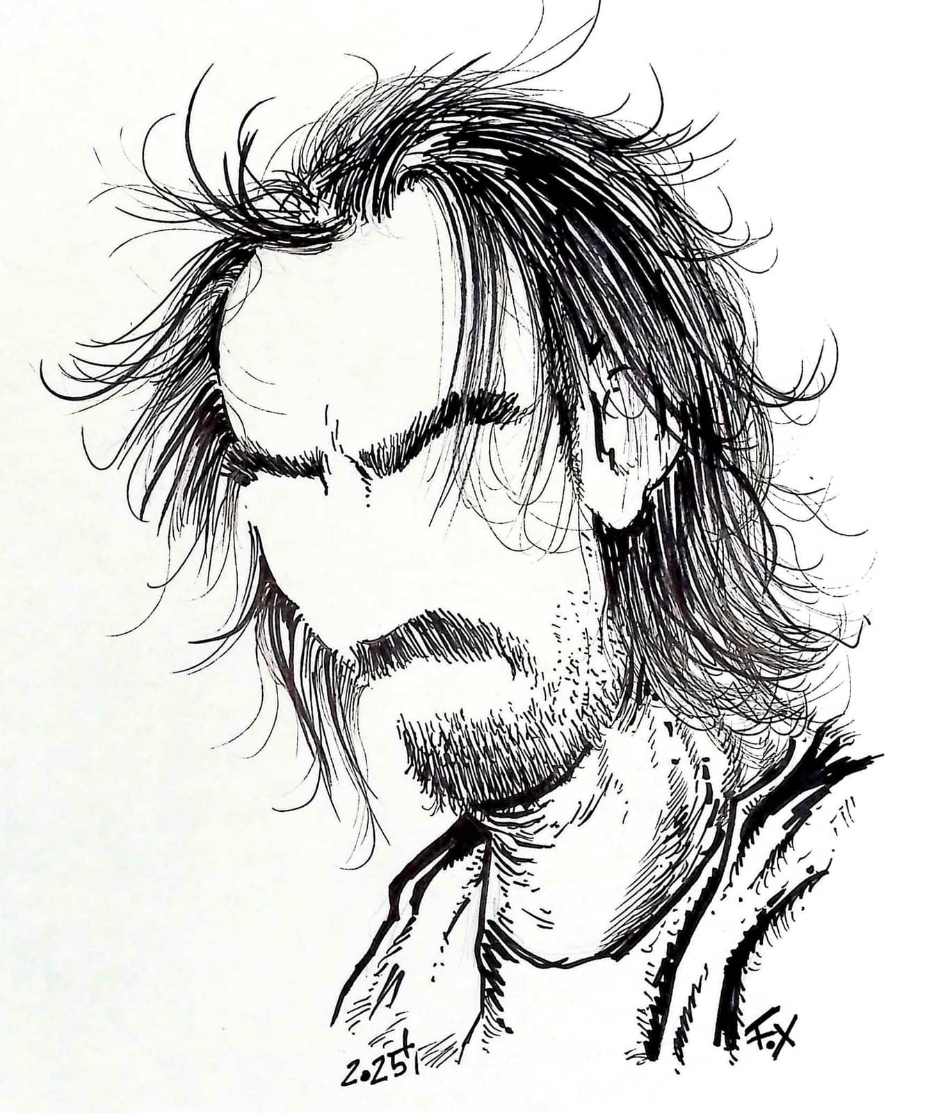 Autoportrait sans traits du visage