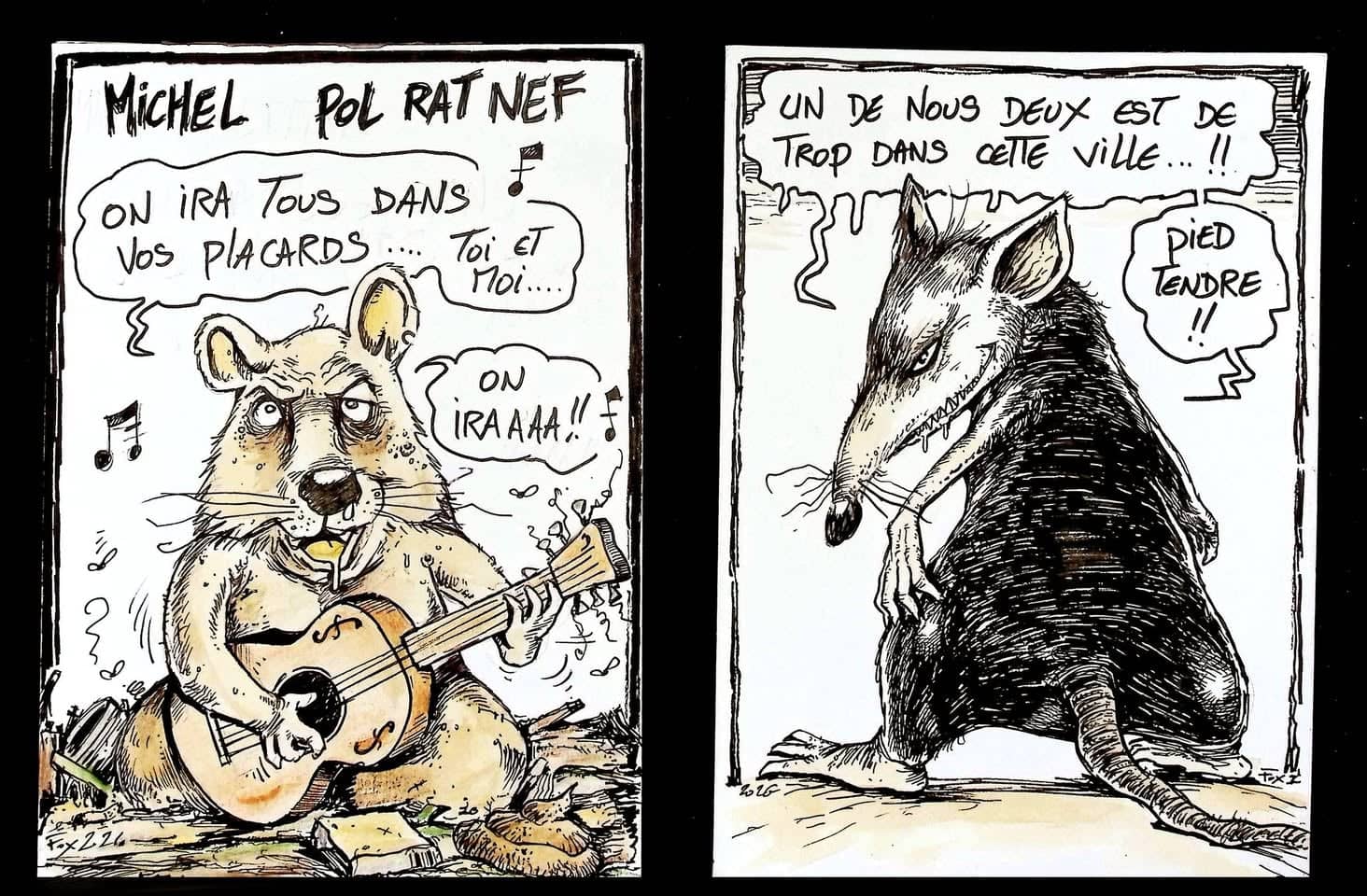 Michel Pol Rat Nef et son rat
