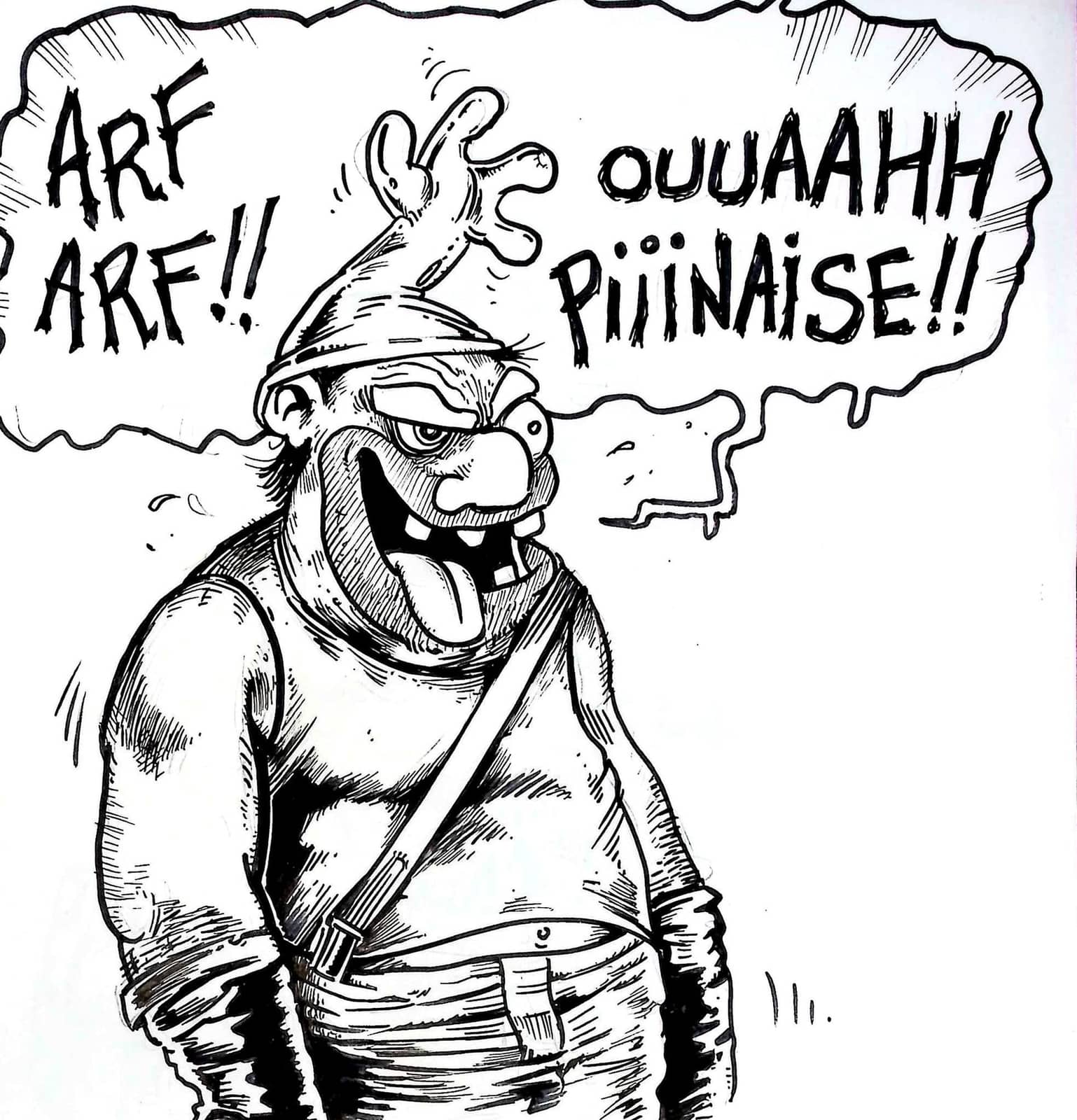 Personnage grotesque humoriste