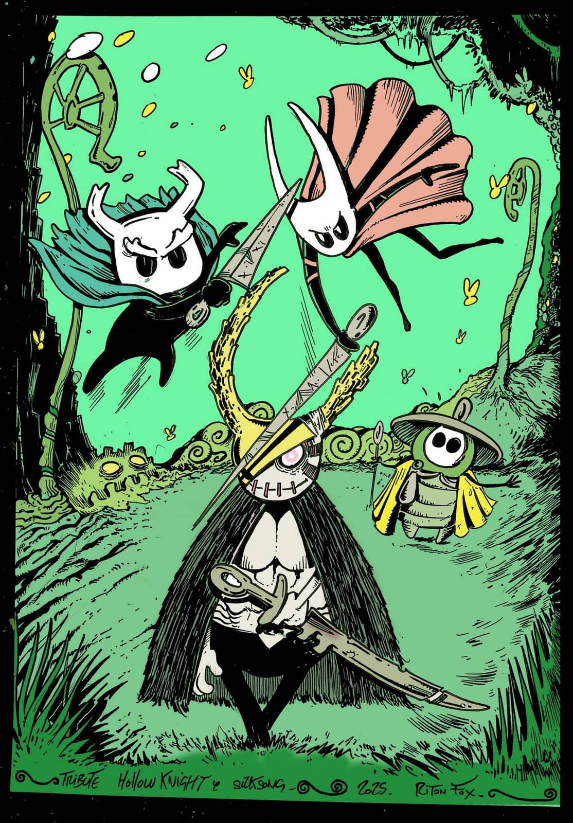 Hollow Knight et créatures silksong