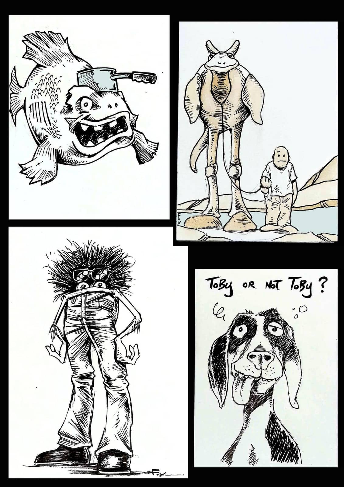 Créatures bizarres et délire graphique