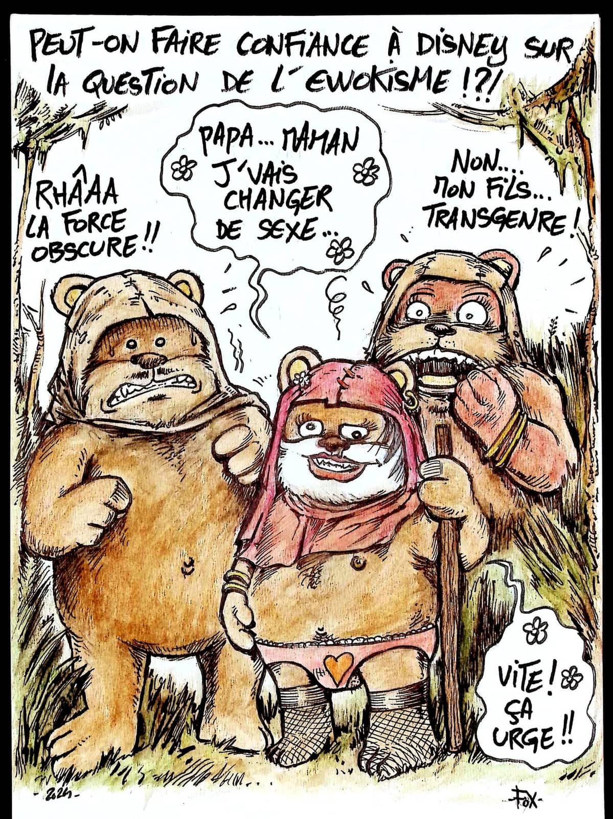 Personnages animaliers débat politique