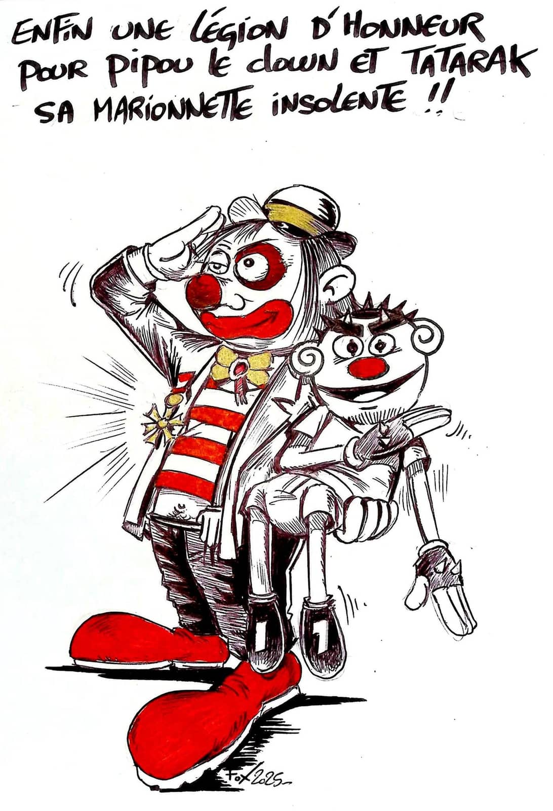 Légion d'honneur pour Pipou le clown