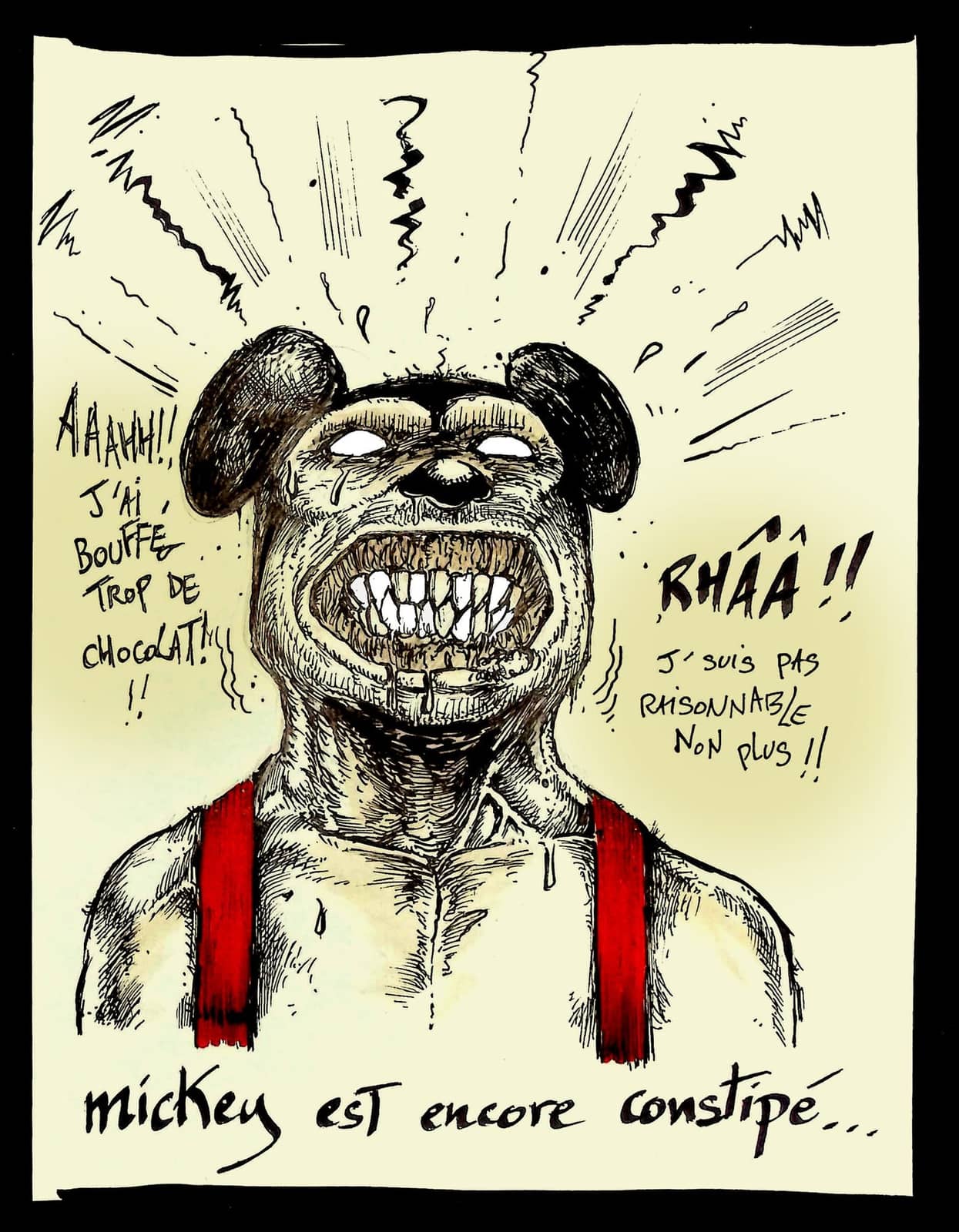 Mickey encore constipé