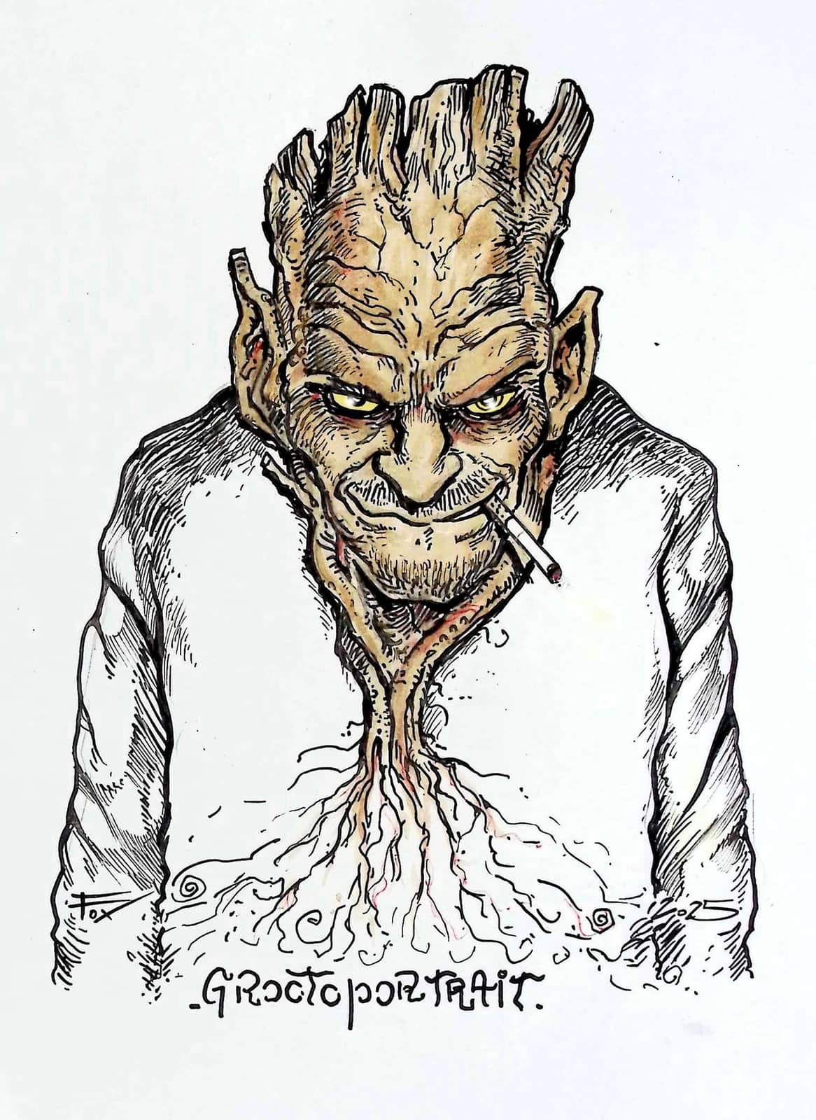 Portrait grotesque créature