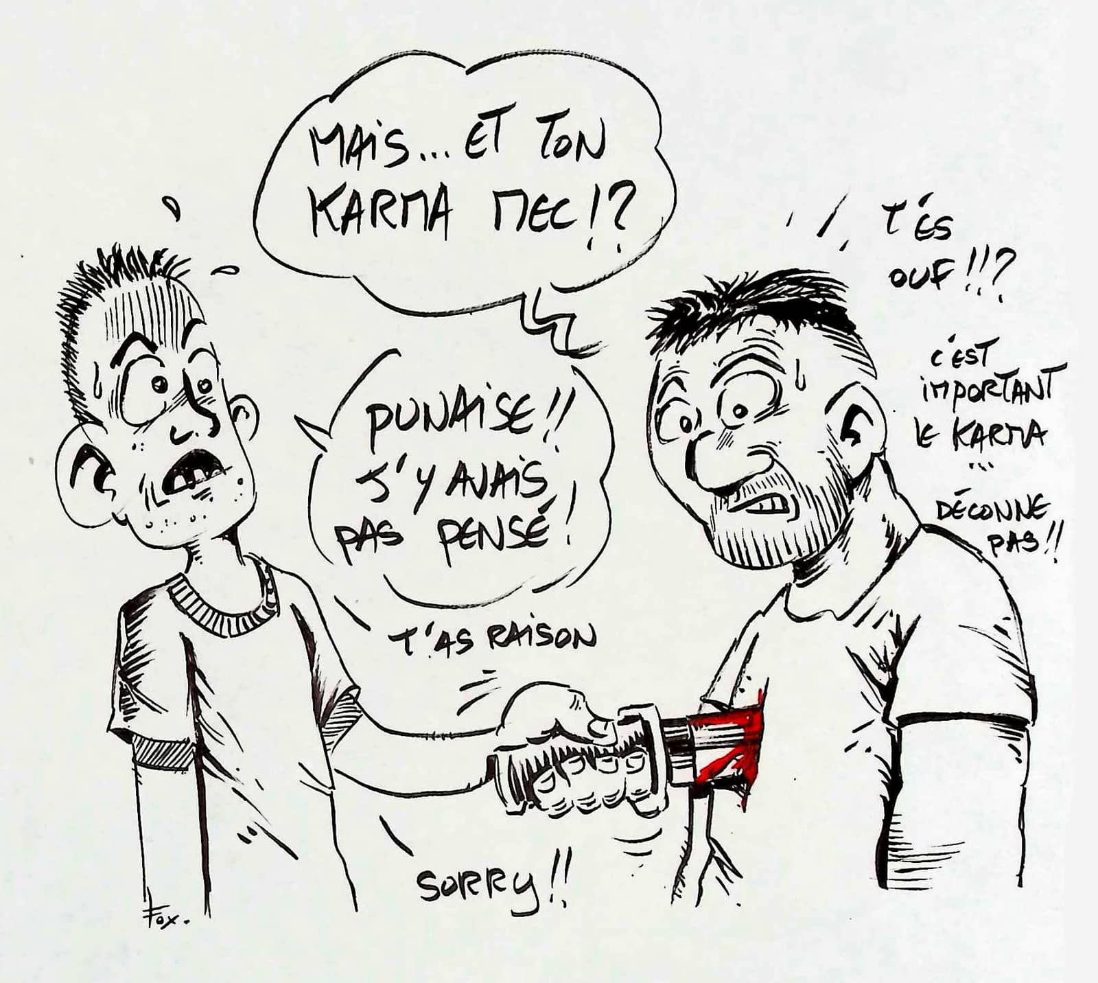 Le karma et l'axe du repentir