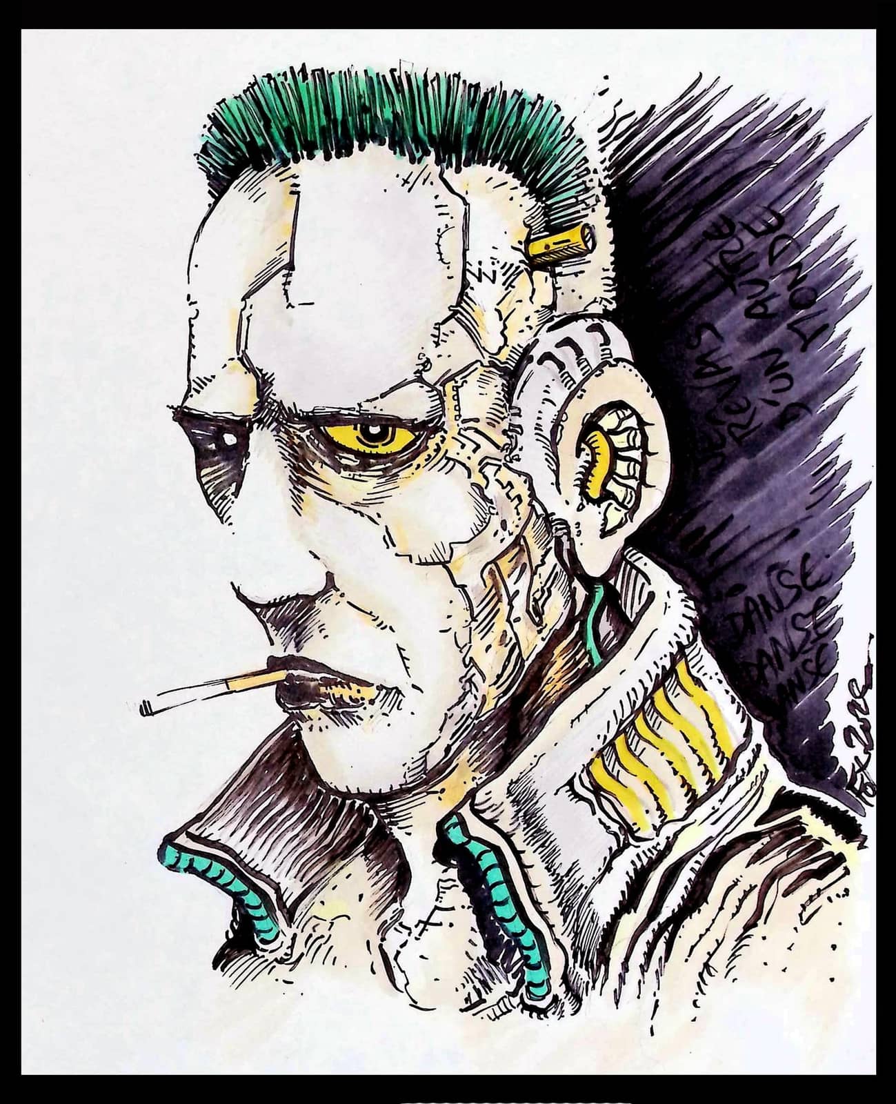 Créature mécanique cyberpunk futuriste