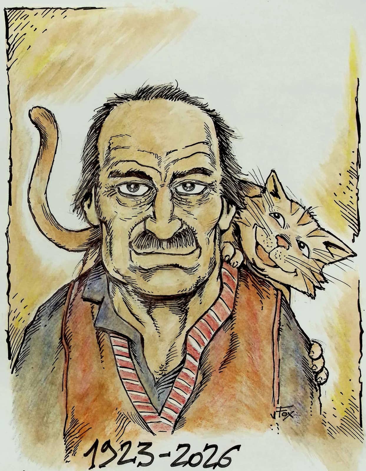 Portrait hommage au grand-père
