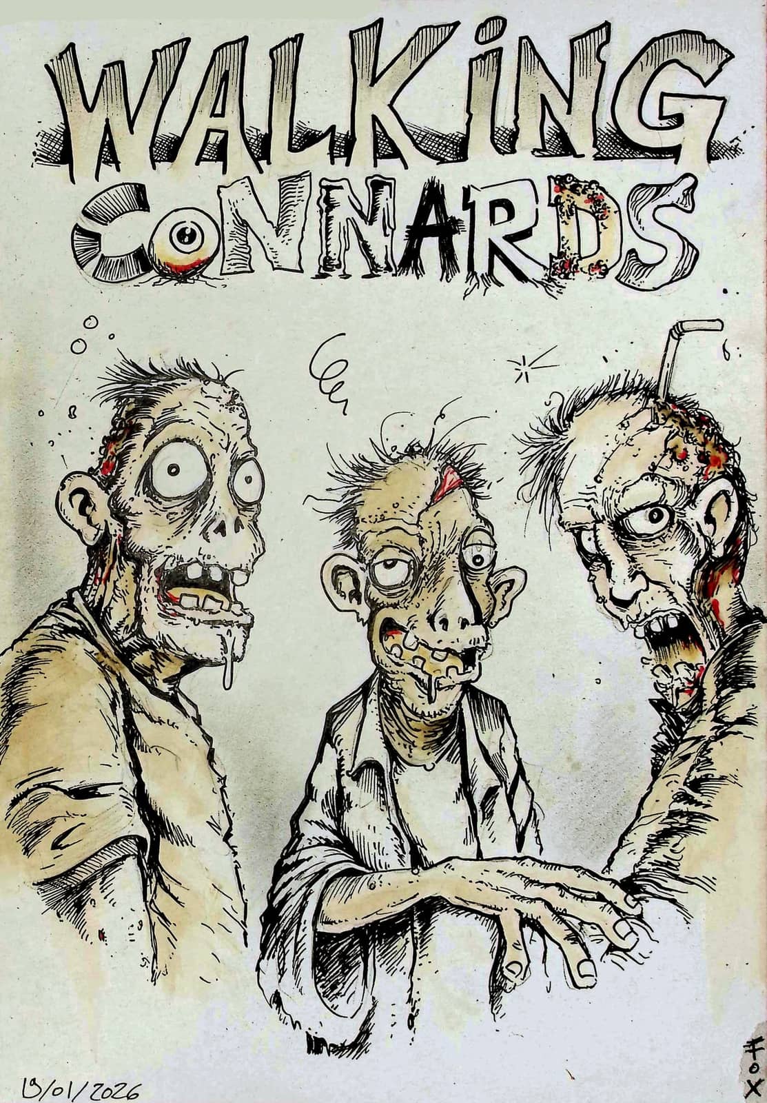 Walking Connards zombies