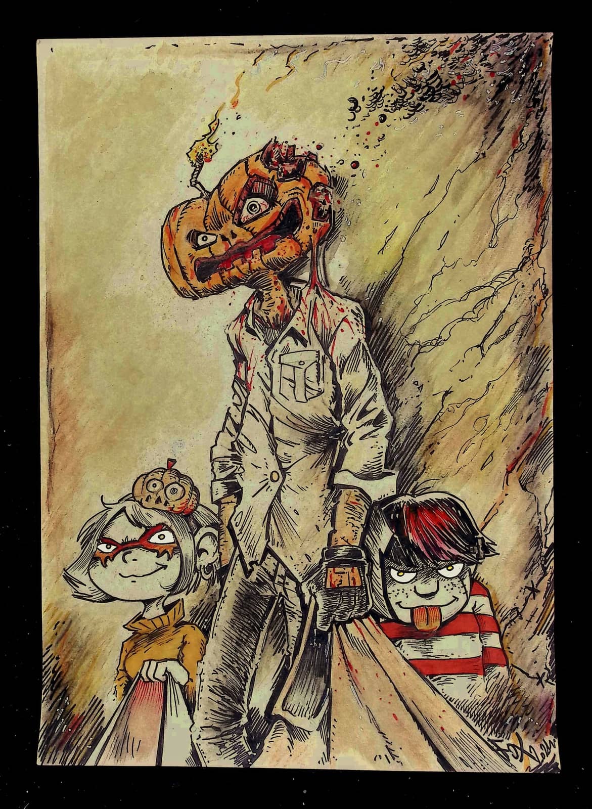 Citrouille horrifique Halloween