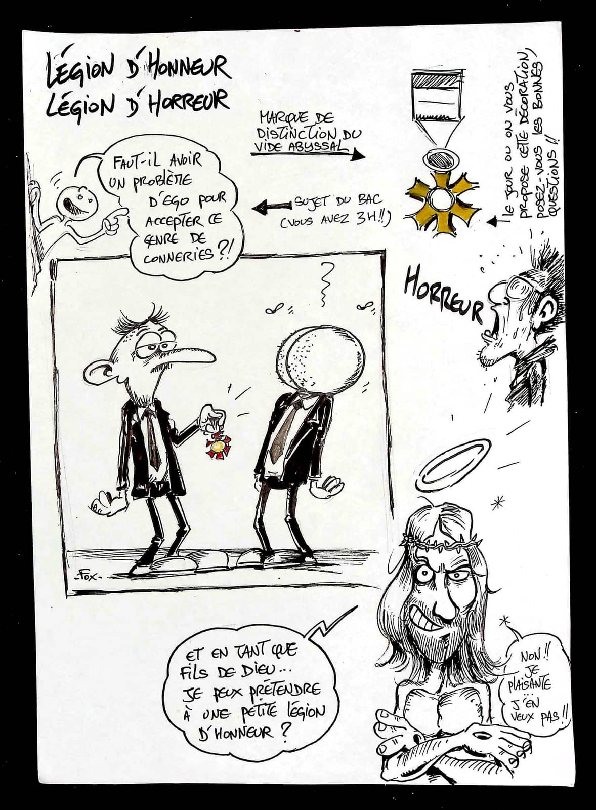 Légion d'honneur et humour noir politique
