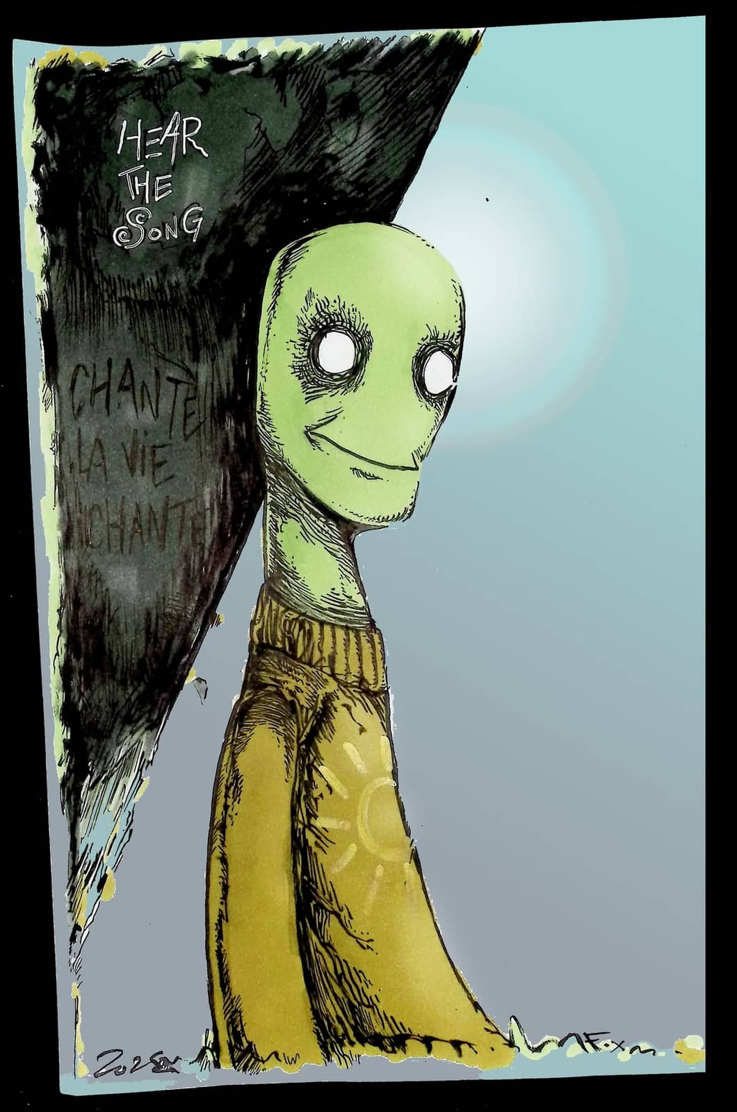 Un alien rempli d'espoir