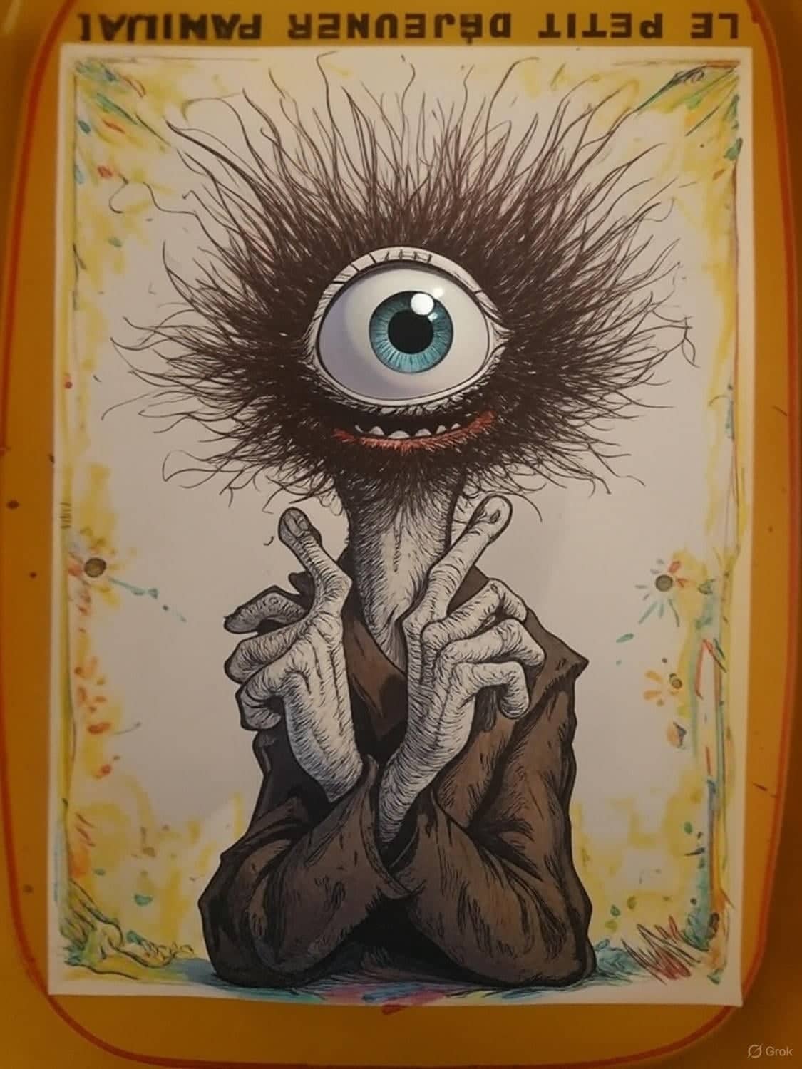 Créature étrange aux grands yeux